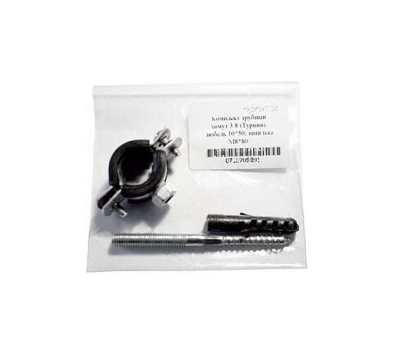 Изображение товара Трубный хомут КРЕП-КОМП в упаковке 2 1/2 М8 74-80 1шт TR74-80M8PAK41