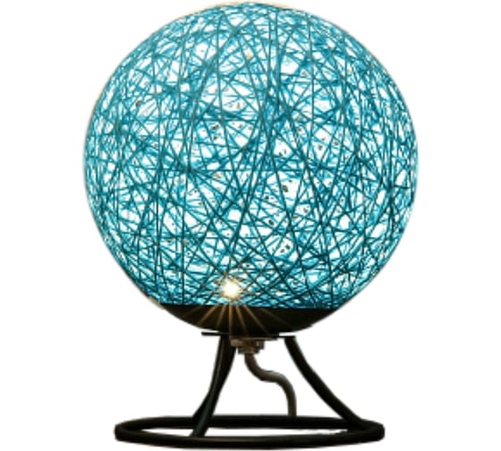 Изображение товара Светодиодный ночник Apeyron из ротанга, 220В, 2Вт, 6 диодов, 3200K, 200Лм голубой 12-80