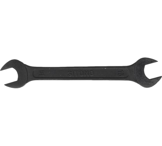 Изображение товара Гаечный рожковый двусторонний ключ SITOMO 14х15 окс. 28917