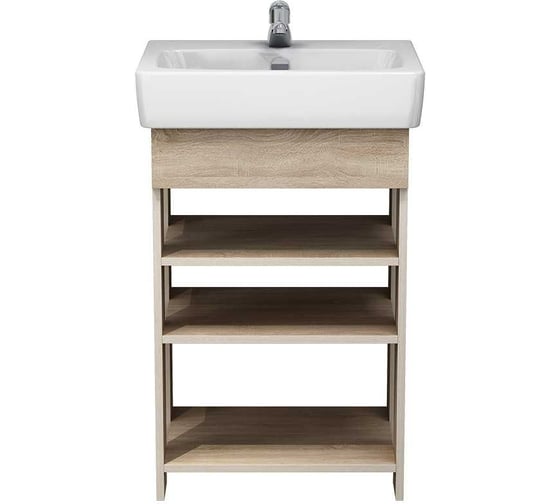 Изображение товара Тумба Melodia della vita Лика 55 (Нео 55) напольная, дуб бардолино, без умывальника (в разборе) 19702