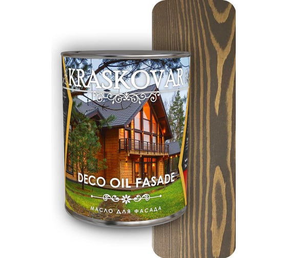 Изображение товара Масло фасадное Kraskovar Палисандр 0,75л 1228