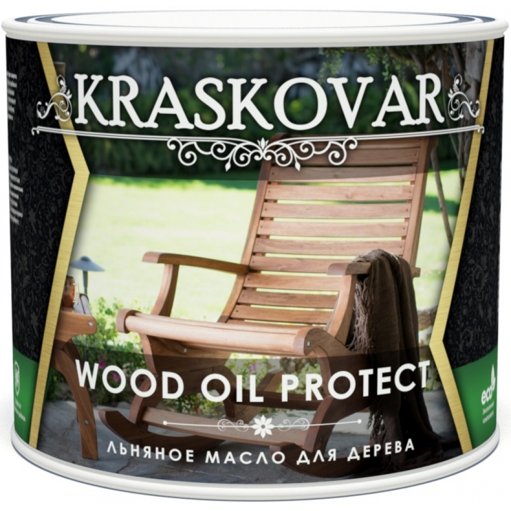 Льняное масло для дерева Kraskovar масло для дерева mighty oak льняное 750 мл