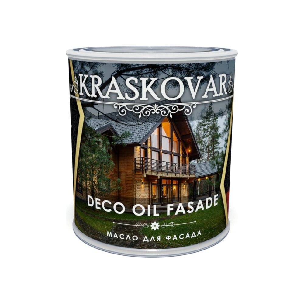 фото Масло для фасада kraskovar deco oil fasade дуб 2,2 л 1161