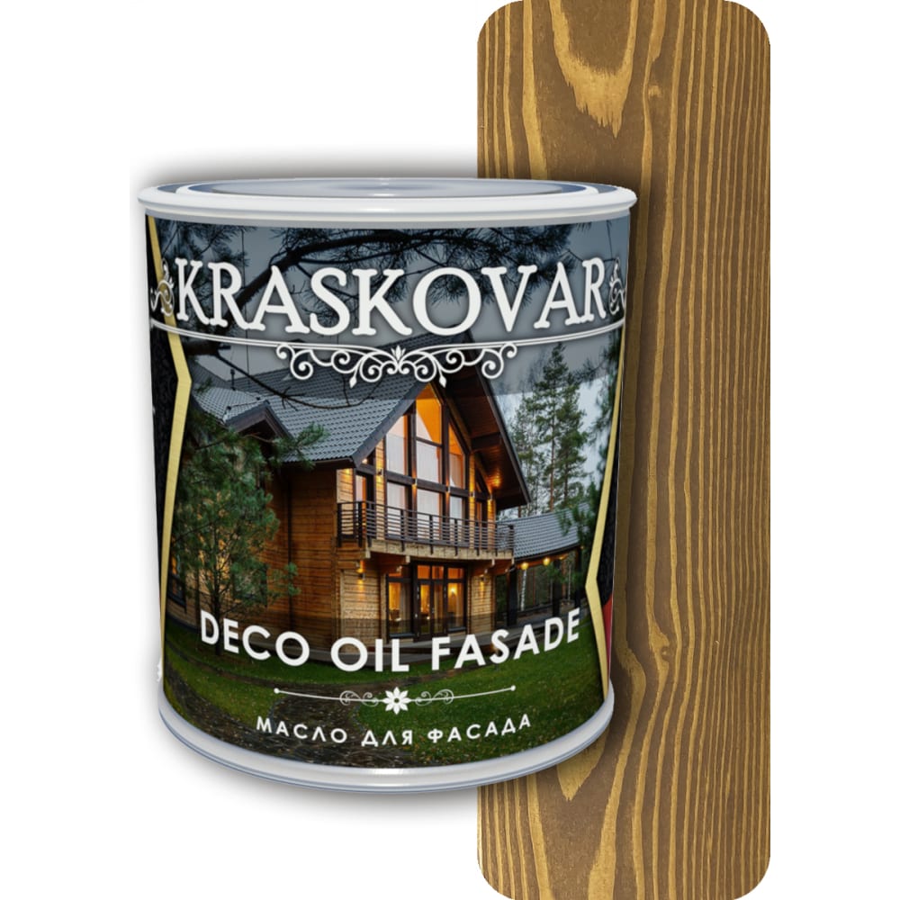 Масло для фасада Kraskovar 1225 Deco Oil Fasade - фото 1