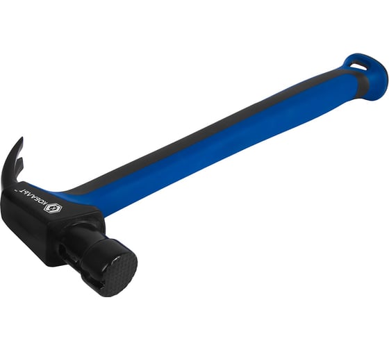 Изображение товара Молоток - гвоздодер КОБАЛЬТ 610 гр. для каркасного строительства, рукоятка из полиамида, встроенный магнит для 2-х длин гвоздей 917-568