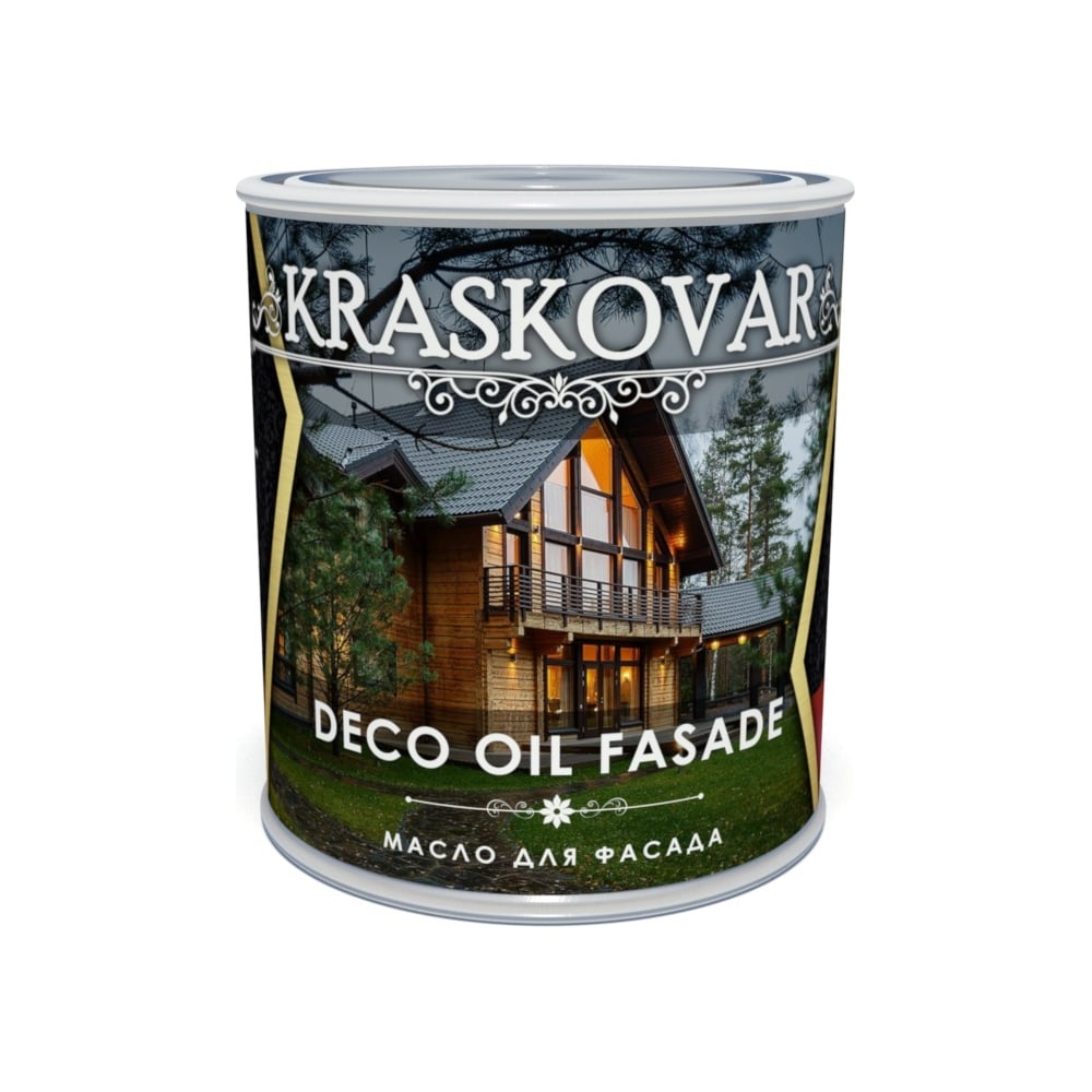 фото Масло для фасада kraskovar deco oil fasade графит 2,2 л 1155