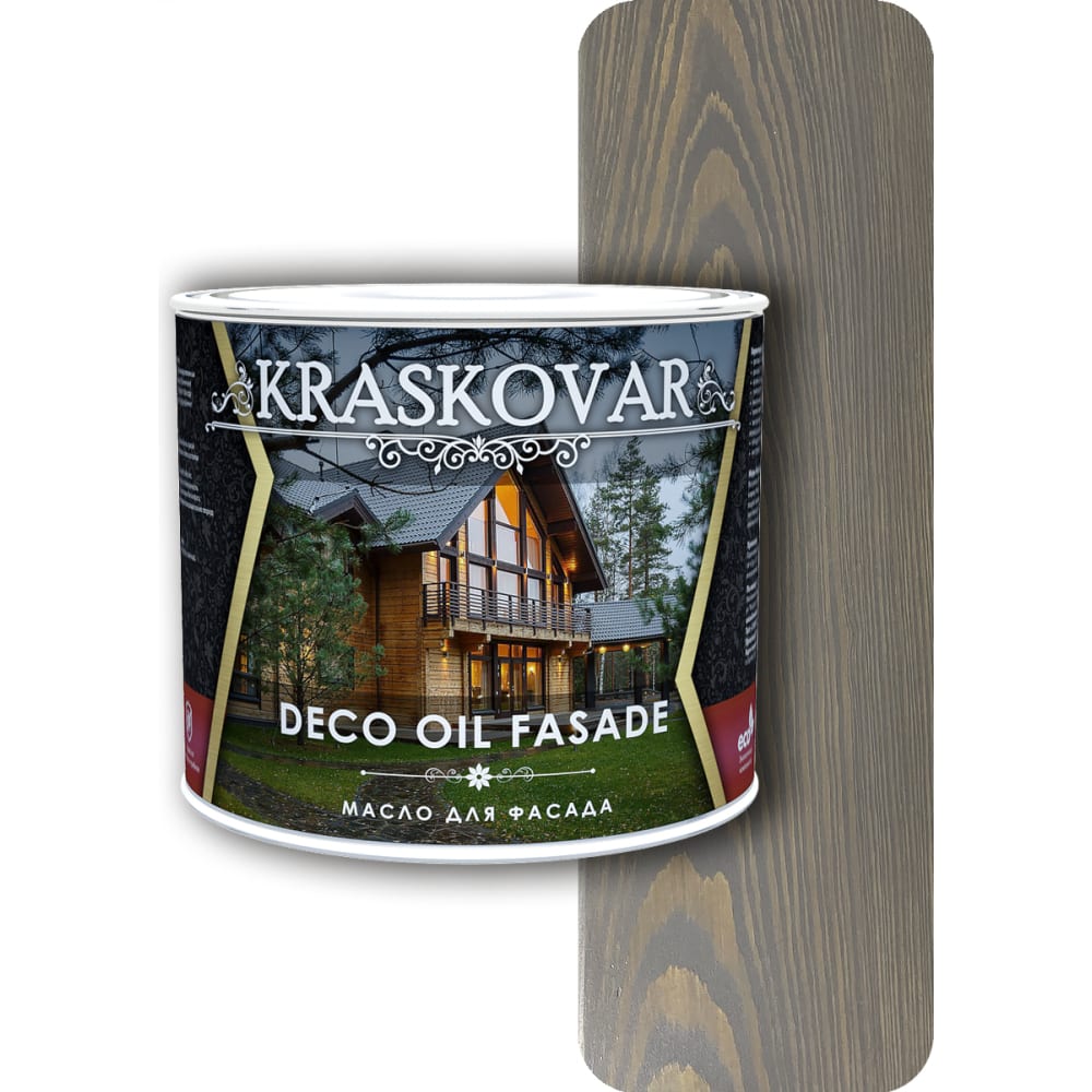 Масло для фасада Kraskovar декоративная планка арабеска длина 600 см ширина 7 см серебро графит