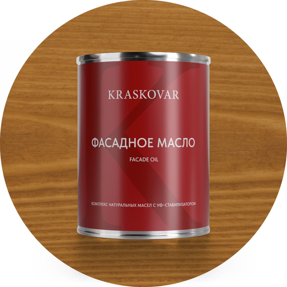 Изображение товара Масло для фасада Kraskovar Deco Oil Тик 0,75 л защита и отделка