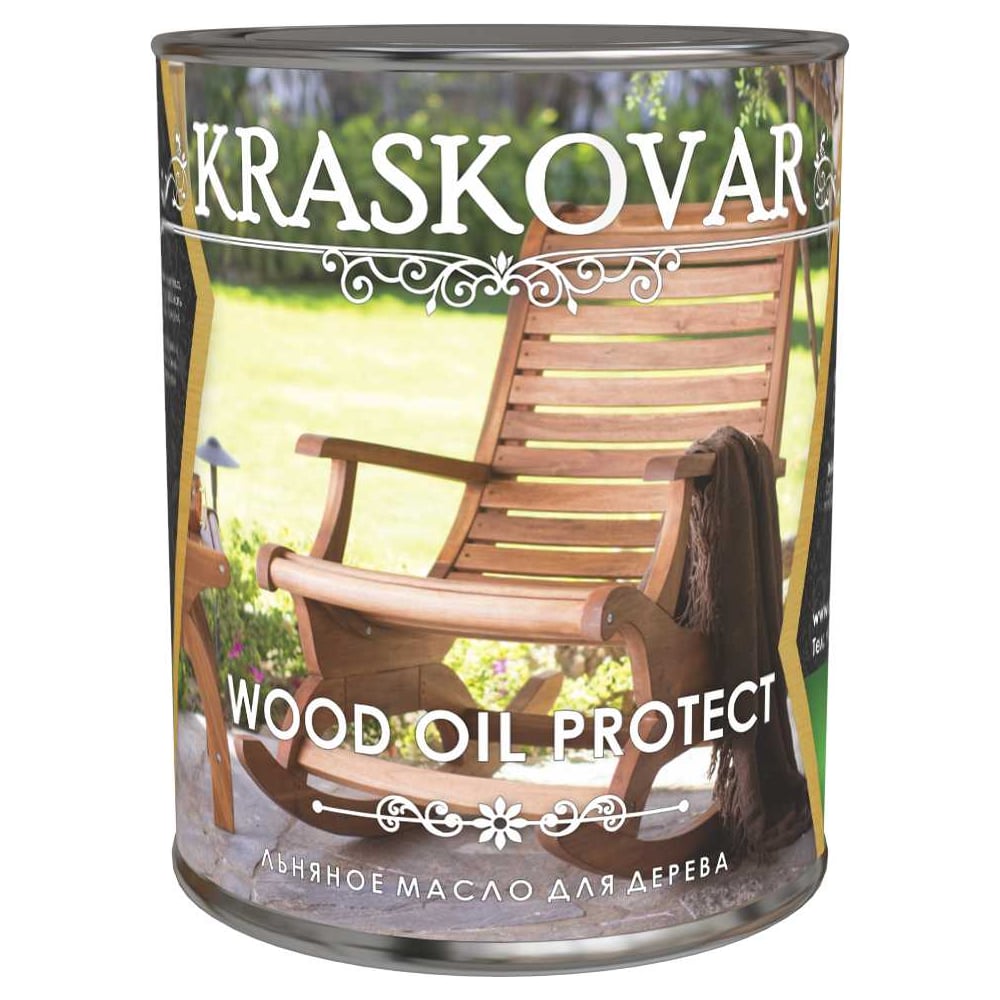 Льняное масло для дерева Kraskovar льняное масло для защиты древесины forwood