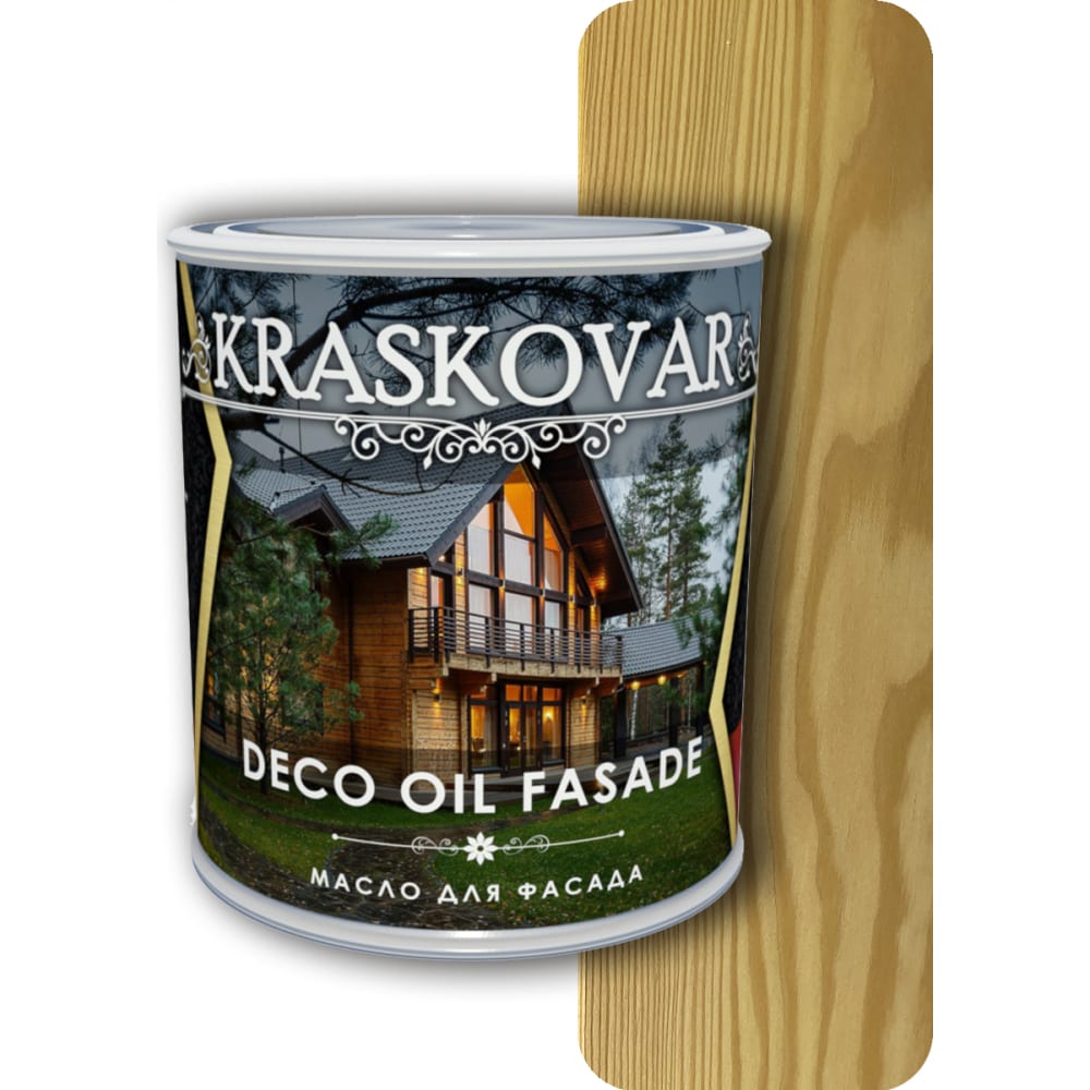 Масло для фасада Kraskovar 1229 Deco Oil Fasade - фото 1