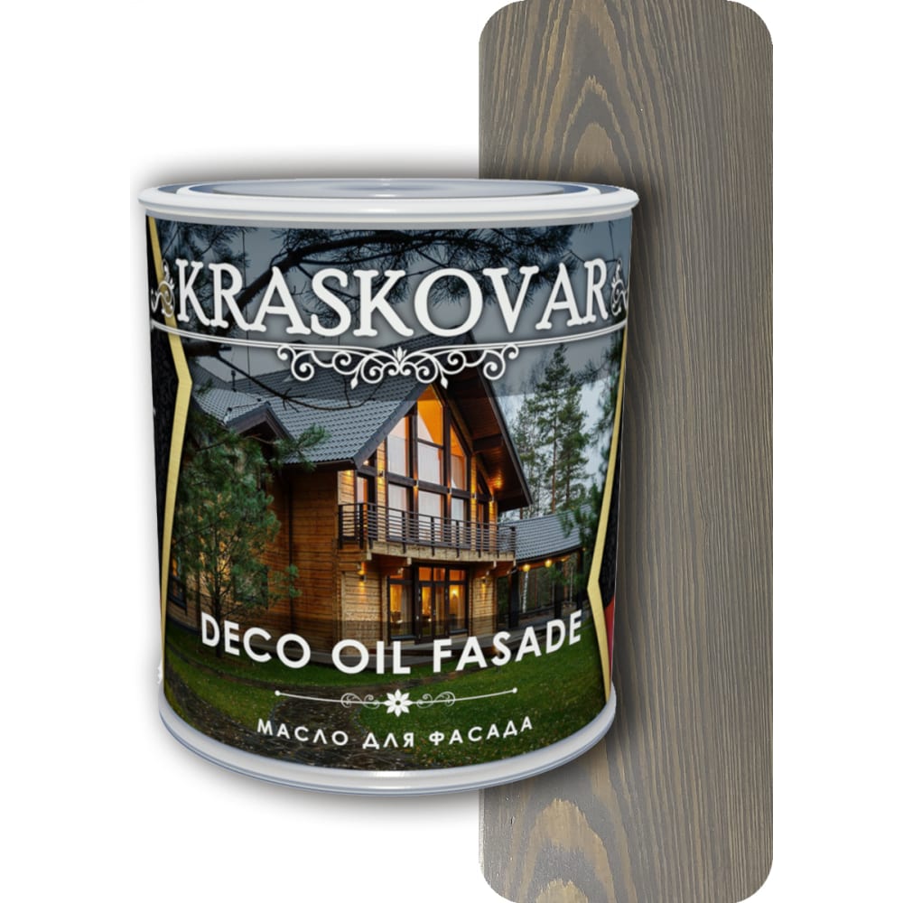 Масло для фасада Kraskovar 1232 Deco Oil Fasade - фото 1