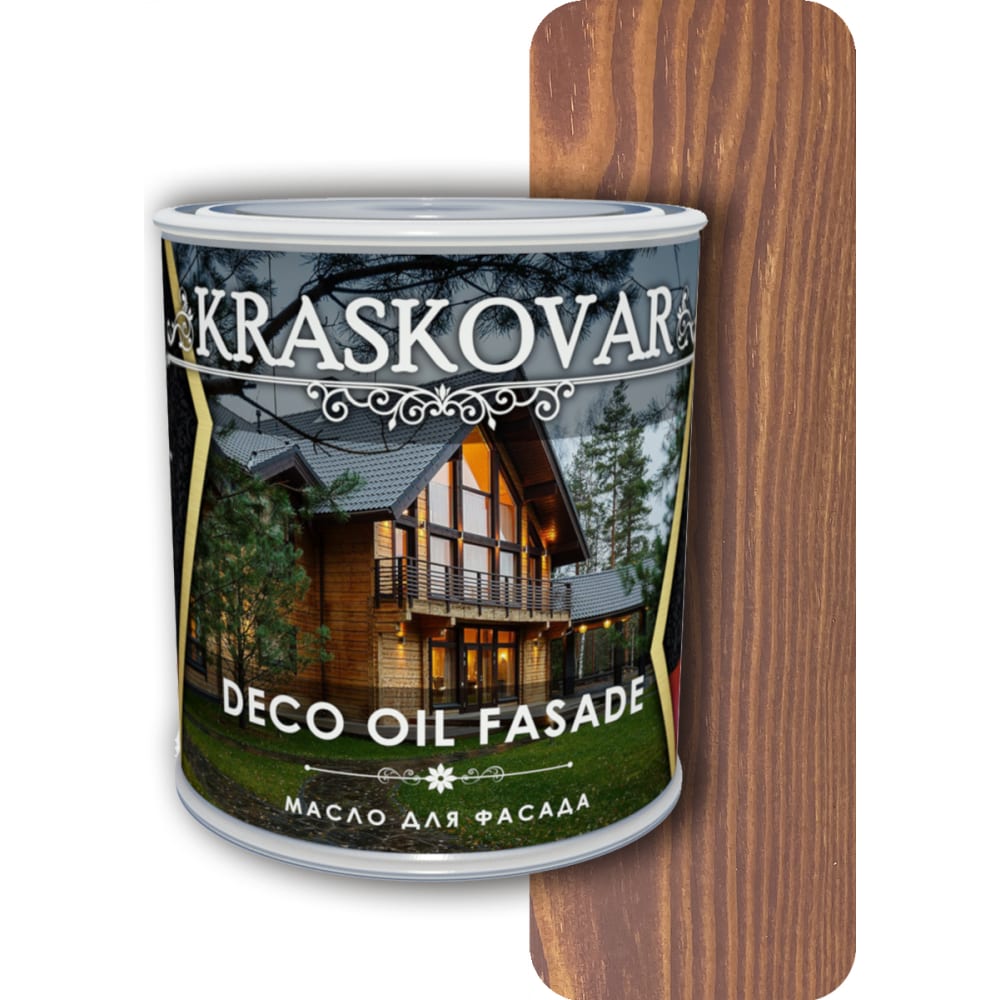 Масло для фасада Kraskovar масло для фасада kraskovar deco oil fasade гранат 0 75 л 1236
