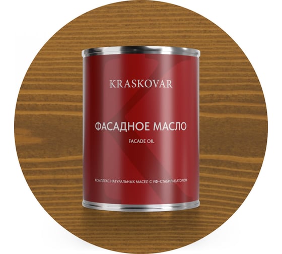 Изображение товара Масло фасадное Kraskovar Дуб 0,75л 1238