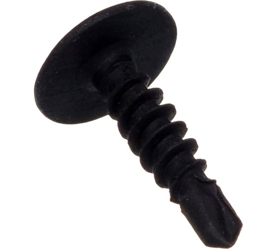 Изображение товара Саморез с прессшайбой КРЕП-КОМП сверло чёрный фосфат 4,2х16 1000шт пшсч16ф