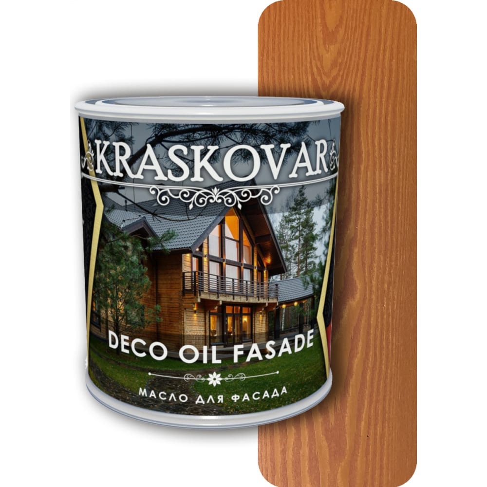 Масло для фасада Kraskovar 1237 Deco Oil Fasade - фото 1