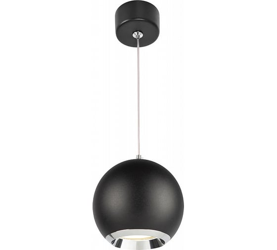 Изображение товара Светильник подвесной (подвес) ЭРА PL32 BK/CH MR16 GU10 потолочный круг черный, хром Б0061380