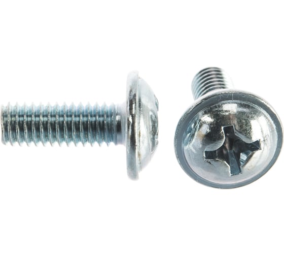 Изображение товара Винт КРЕП-КОМП с прессшайбой шлиц KOMBI DIN967 6х16 430 шт вм616ф