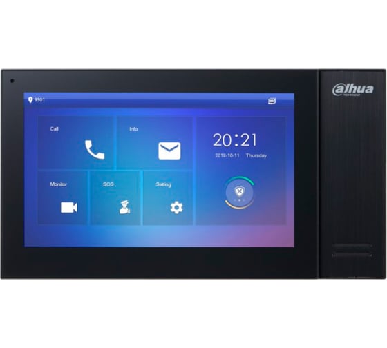 Изображение товара Монитор IP видеодомофона Dahua 7 дюймовый, черный DH-VTH2421FB-P