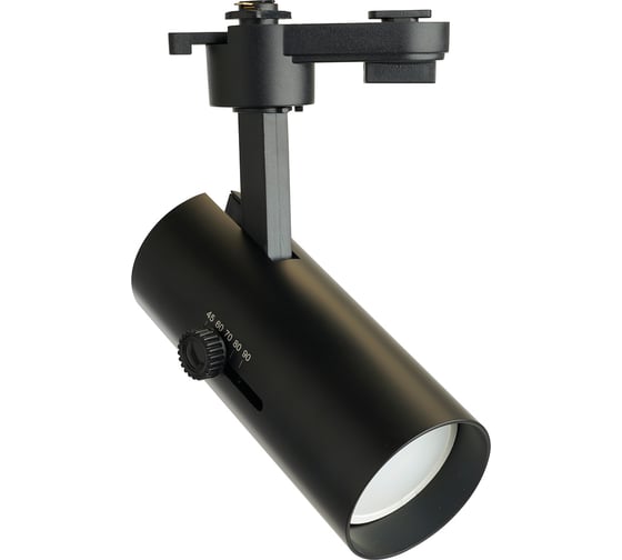 Изображение товара Трековый однофазный светильник FERON al182 на шинопровод под лампу gu10, черный, изменяемый угол освещения 45-110град, 48938