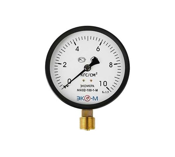 Изображение товара Манометр Экомера ЭКО-М МД02-100мм 0..10кгс/см2 М20*1,5 МД02-100-М-10кгс/см2-ЭИ