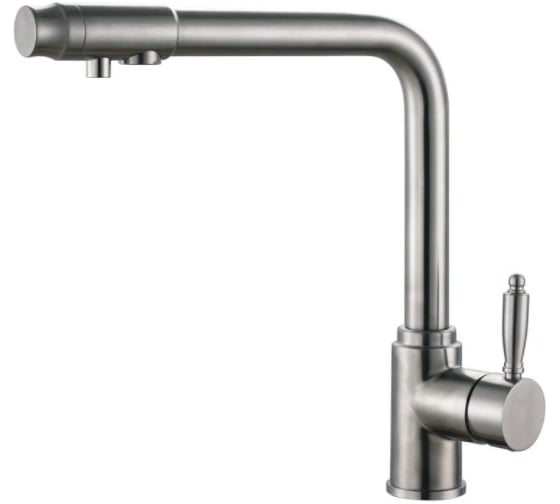 Изображение товара Смеситель для кухонной мойки Haiba с подключением к фильтру с питьевой водой, высокий излив, хром HB70301