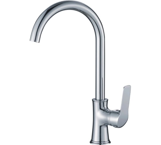 Изображение товара Смеситель для кухонной мойки Haiba поворотный, с высоким изливом, хром HB70165