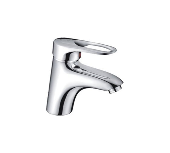 Изображение товара Смеситель для раковины умывальника Haiba латунный с литым изливом, хром HB1004