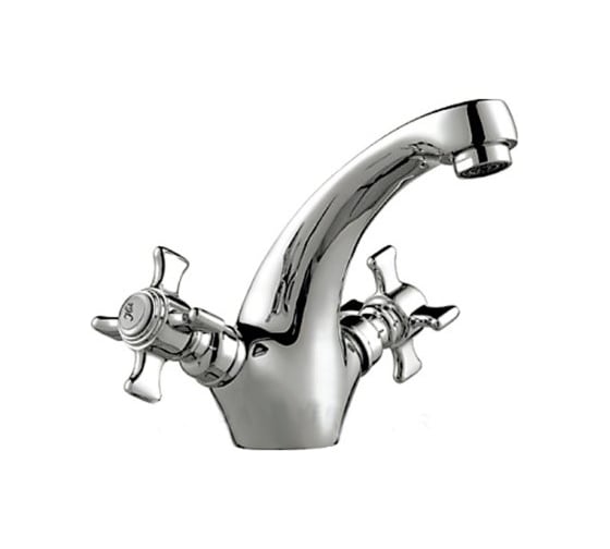 Изображение товара Смеситель для раковины умывальника Haiba латунный с литым изливом, хром HB1024