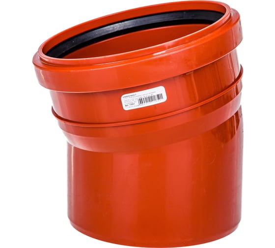 Изображение товара Отвод наружной канализации RTP 160 мм, 15 градусов 39758