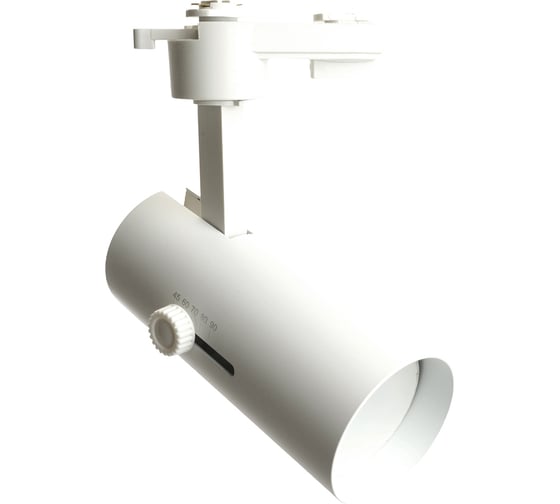 Изображение товара Трековый однофазный светильник FERON al182 на шинопровод под лампу gu10, белый, изменяемый угол освещения 45-110град, 48937