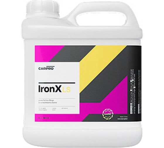Изображение товара Очиститель коррозии-металлических вкраплений CARPRO Ironx ls аромат лимона, 4 л CP-165LS