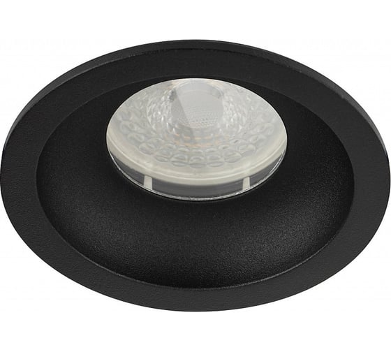 Изображение товара Встраиваемый светильник влагозащищенный ЭРА WR4 SBK MR16/GU5.3 IP44 черный матовый Б0061186