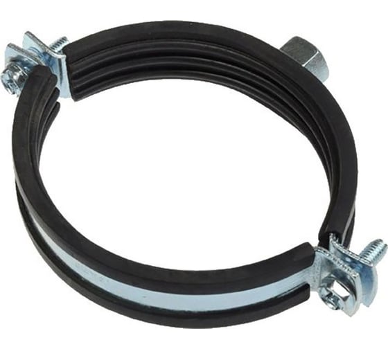 Изображение товара Хомут оцинкованный с резиновым уплотнителем Terma 98-104 мм, (3 1/2") с гайкой М10 24042 17761