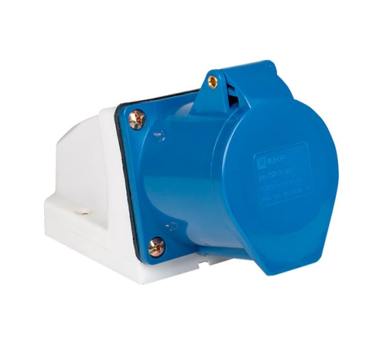 Изображение товара Розетка стационарная EKF наружная 113 2Р+РЕ 16А 220В IP44 PROXIMA ps-113-16-220-PRO