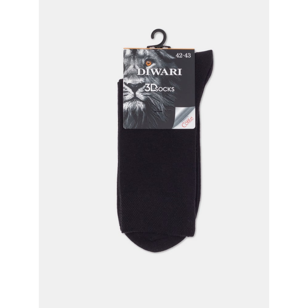 Изображение товара Носки мужские DIWARI 3D SOCKS 23С-121СП рис.000 р.42-43 черный 1001332490030012000
