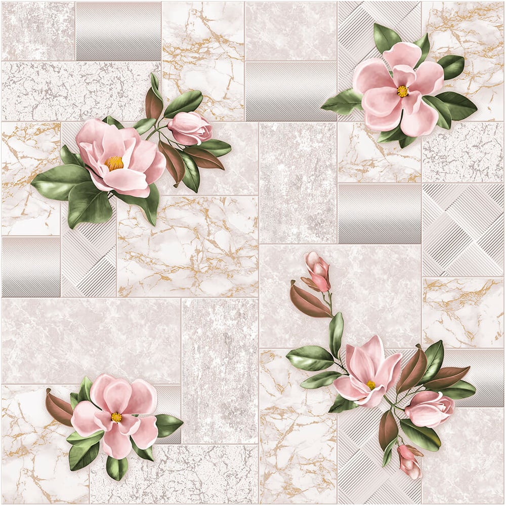 Изображение товара Влагостойкие обои на бумажной основе FOX Ксения 0.53x10 м бежево-розовые