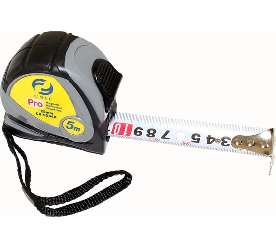 Изображение товара Рулетка CNIC CR-G44 5G44X 5 метров, 25 мм, с фиксатором, с магнитным зацепом 63353