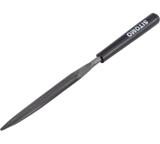 Изображение товара Полукруглый надфиль SITOMO 120 №1 с ручкой 205213