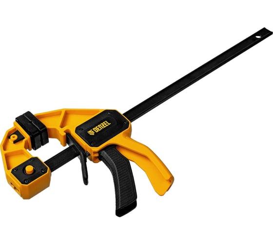 Изображение товара Струбцина f-образная быстрозажимная Denzel 300x80 мм, усиленный нейлоновый корпус 20506