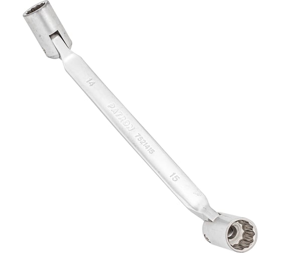 Изображение товара Торцевой шарнирный ключ PATRON 14x15 мм P-7521415(47438)