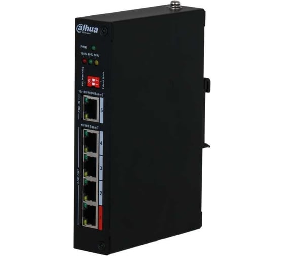 Изображение товара Инжектор 4-портовый Dahua уличное исполнение DH-PFT1500