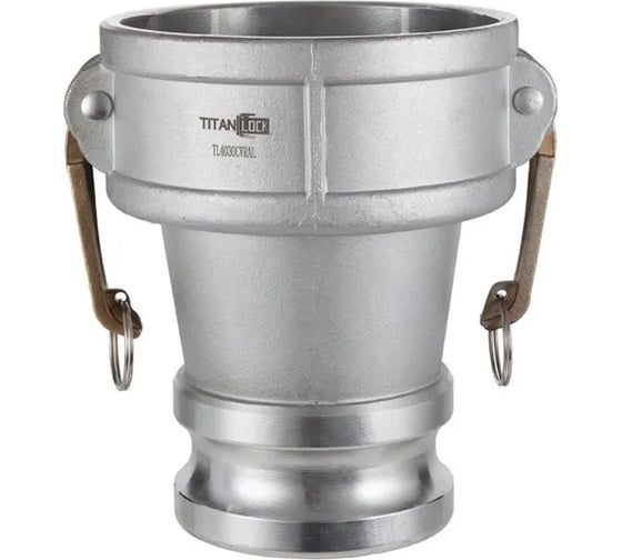Изображение товара Муфта для клапана отвода паров TITAN LOCK 4in под камлок тип А 3in, алюминий TL4030DAVR-AL