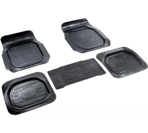 Изображение товара Коврики салона резиновые с бортиком AVTODRIVER универсальные Вираж, 5 шт с отдельной перемычкой 0909005