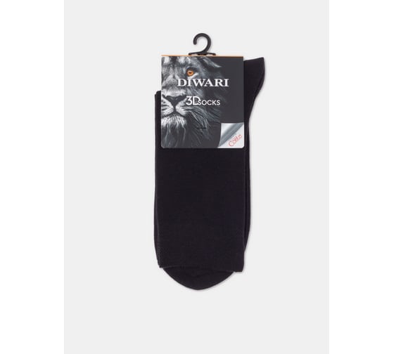 Изображение товара Носки мужские DIWARI 3D SOCKS 23С-121СП рис.000 р.40-41 черный 1001332490020012000