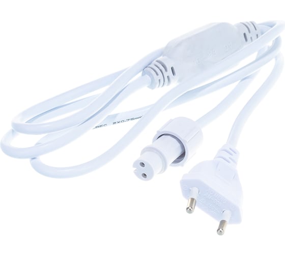 Изображение товара Шнур питания для уличных гирлянд Neon-Night 230В /3А, белый, IP65 303-500-1