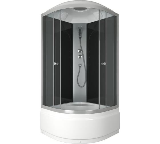 Изображение товара Душевая кабина Bauedge с высоким поддоном BAU Dream 90x90x215, прозрачное закаленное стекло, белая SB0009