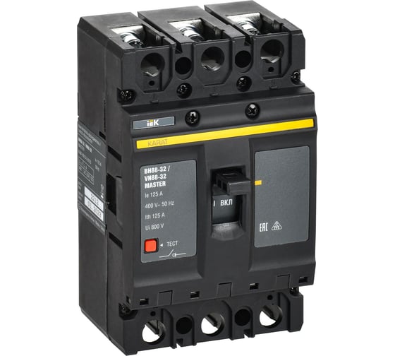 Изображение товара Выключатель-разъединитель IEK KARAT MASTER ВН88-32 3P 125А KAM-VN10-3-0125