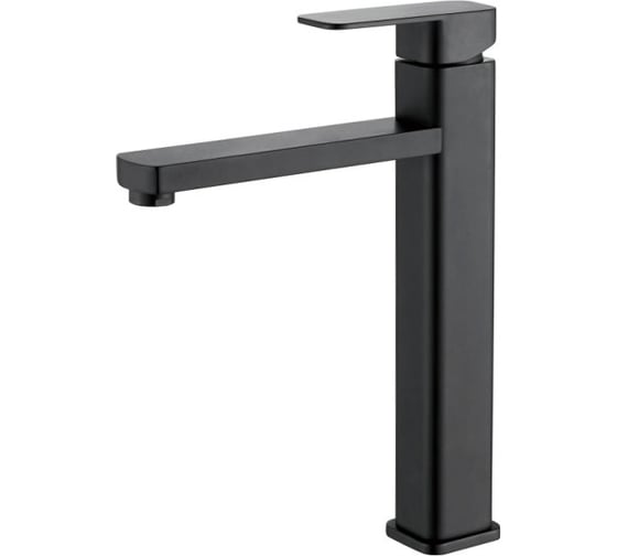 Изображение товара Смеситель Ledeme умывальник, картридж д.35мм. высокий с гайкой, черный L1133B 808471