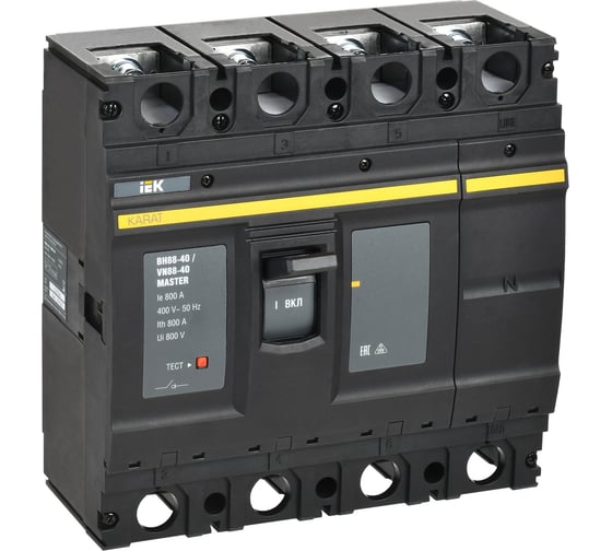 Изображение товара Выключатель-разъединитель IEK KARAT MASTER ВН88-40 4P 800А KAM-VN60-4-0800