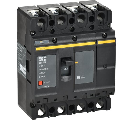 Изображение товара Выключатель-разъединитель IEK KARAT MASTER ВН88-32 4P 125А KAM-VN10-4-0125